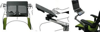 fotel Ergohuman ze stolikiem pod laptopa stolik pod laptopa STAND,fotel Ergohuman ze stolikiem pod laptopa